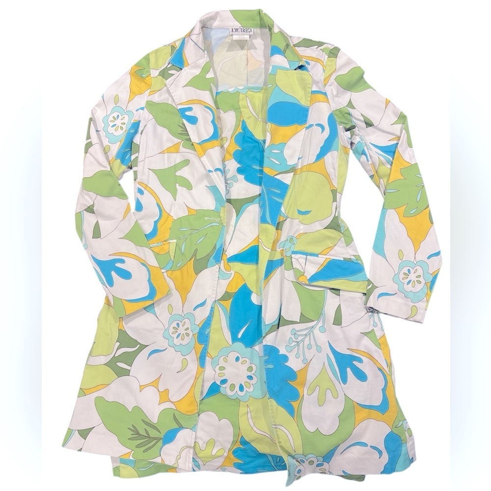 J.W. Treci Vintage Floral 70’s Jacket and Haltered Midi Dress Women’s Size 8